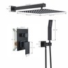 Ackwave Shower Faucet Matte Black Shower System with 12 Inches