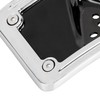 YDLMT Metal 3 Hole Curved Laydown License Plate Mount with