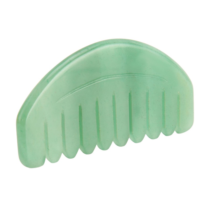 Massage Comb Scalp Care Relax Handheld Portable Jadestone Gua Sha