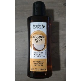 Personal Care Coconut Body Oil Made W/ Natural Coconut Oil 4 Fl Oz