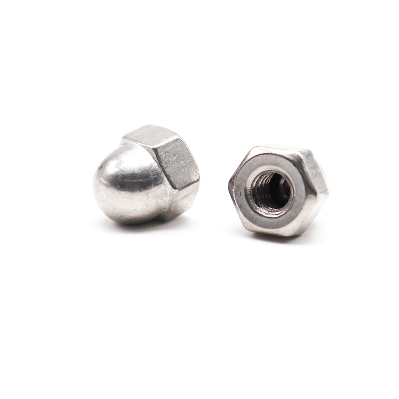 binifiMux 20pcs 3/8-16 Acorn Cap Nuts 304 Stainless Steel