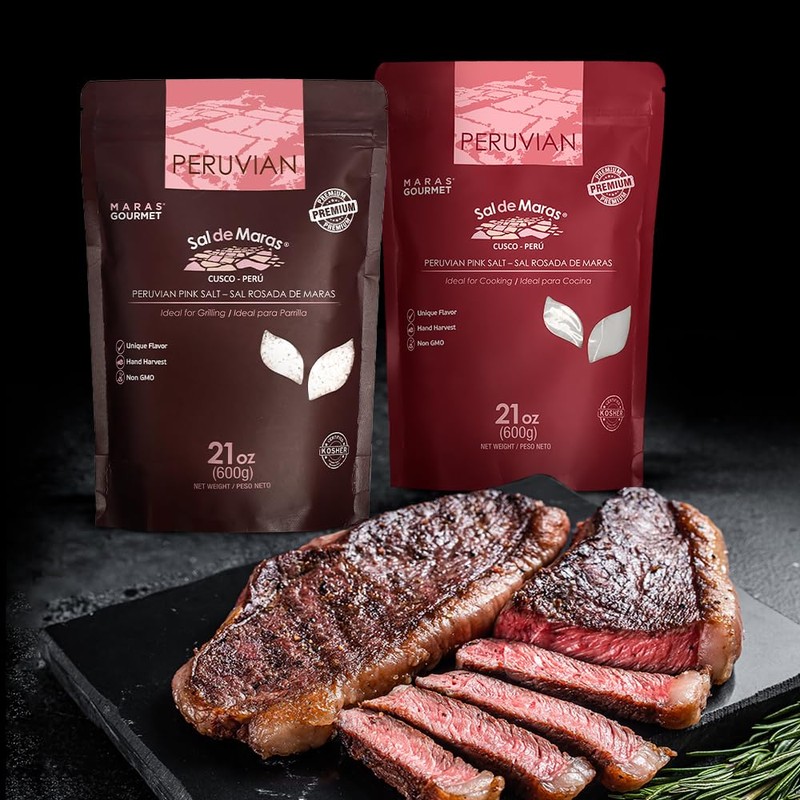 MARAS GOURMET Peruvian Pink Salt - Coarse Grain, Organic Mineral