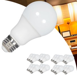 Satco S29595 9.5W A19 LED Light Bulb, 5000K Daylight, E26 Medium Base, 800 Lumens, Frosted Finish, 220° Beam Angle, Non-Dimmable, Enclosed Fixture Rated, 120V, 15,000 Hours, LED A-Type Lamp (24 Pack)