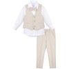 Lilax Boys Formal Suit 4 Piece Vest, Pants and Tie