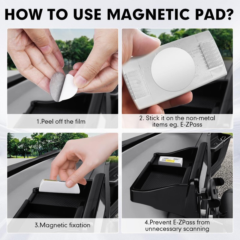 FIILINES Dashboard Storage Tray & Phone Holder Compatible with Honda