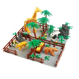 BAENRCY Farm Building Blocks Zoo Sencery Accessories Animal Set Building Bricks Kit DIY Building Set Compatible All Major Brands (#1-4)