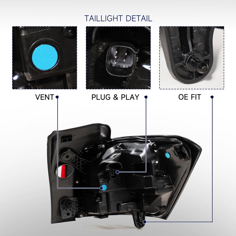 Gefitway Tail Light Assembly Compatible with 2022 2023 2024 Chevy