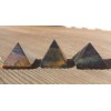 NATURAL BLUE TIGER EYE SMALL GEMSTONE PYRAMID 20-22mm