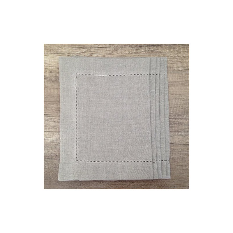 Table Set of 4 Placemats Made Of 100% Pure Linen
