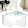 HJUHBDJ 2 Pc All-Silicone Shower Splash Guard with Suction Cups,