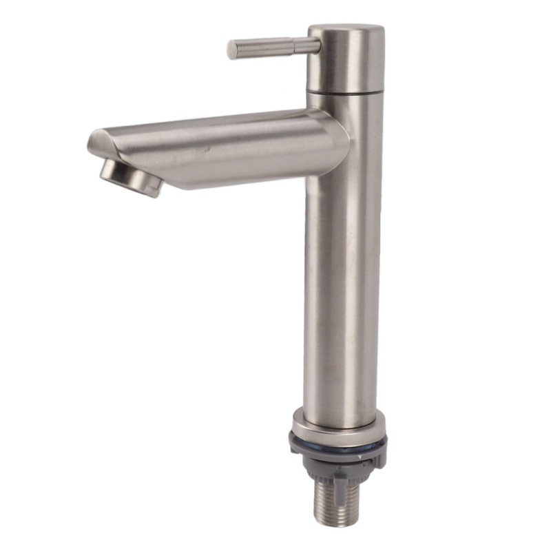 Kitchen Faucet Single Hole Stainless Steel Single Cold Sink Faucet