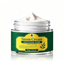 Neem Cream with Aloe Vera & Shea Butter, Moisturizing Face & Body Cream