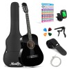 Moukey 38" Acoustic Guitar Dreadnought Beginner Bundle With Strap Bag