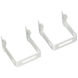 Wall Control Pegboard 2in x 2in C-Bracket Slotted Metal Pegboard Hook for Wall Control Pegboard and Slotted Tool Board – White