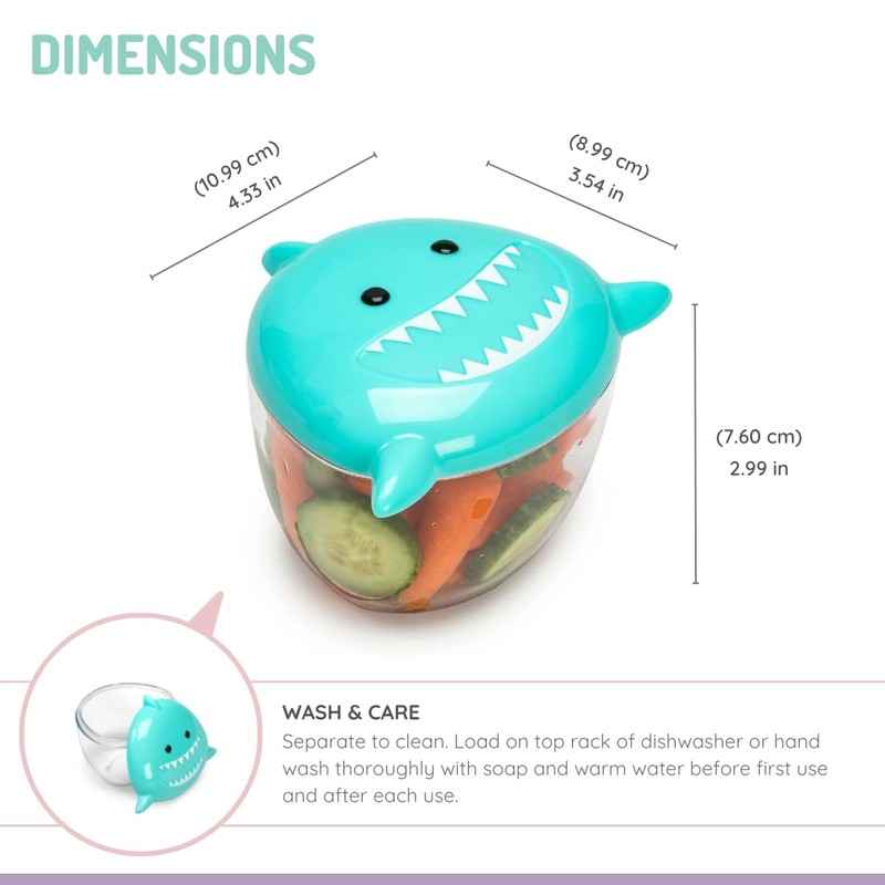 melii Animal Snack Container (Shark)