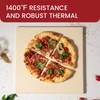 13.2" x 13.2" x 0.6" Square Cordierite Pizza Baking Stone