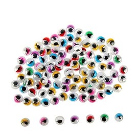 Hohopeti 15mm Assorted Eyes Lashes Toys for Children Eye Craft Toys Kids Party Decorations