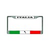 DIGIART ITALIA ITALIAN ITALY FLAG Chrome Metal Car License Plate