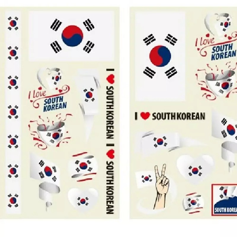 Search Life 태극기스티커 태극기판박이 청결공감 응원스티커 월드컵 10장세트 월드컵스티커 서치생활
