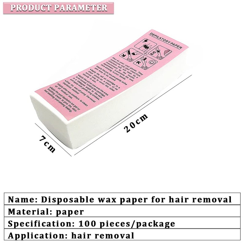 Disposable Hair Removal Paper 20x7cm Hair Removal Depilation Waxing Depilation