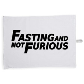 Hippowarehouse Fasting and not furious Tea Towel Eco Printed Dish Cloth Kitchen accessory 50cmx70cm 100% Cotton