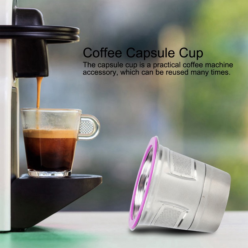 Stainless Steel Reusable Coffee Capsule Cup Coffee Machine Accessories Fit