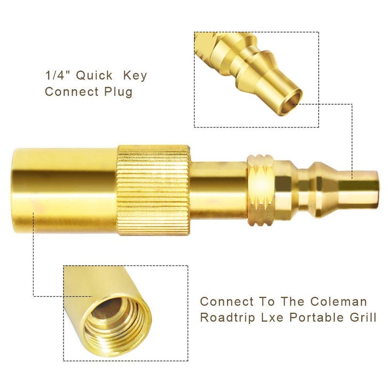 METER STAR Low Pressure 1/4'' RV Quick Connect Disconnect Conversion
