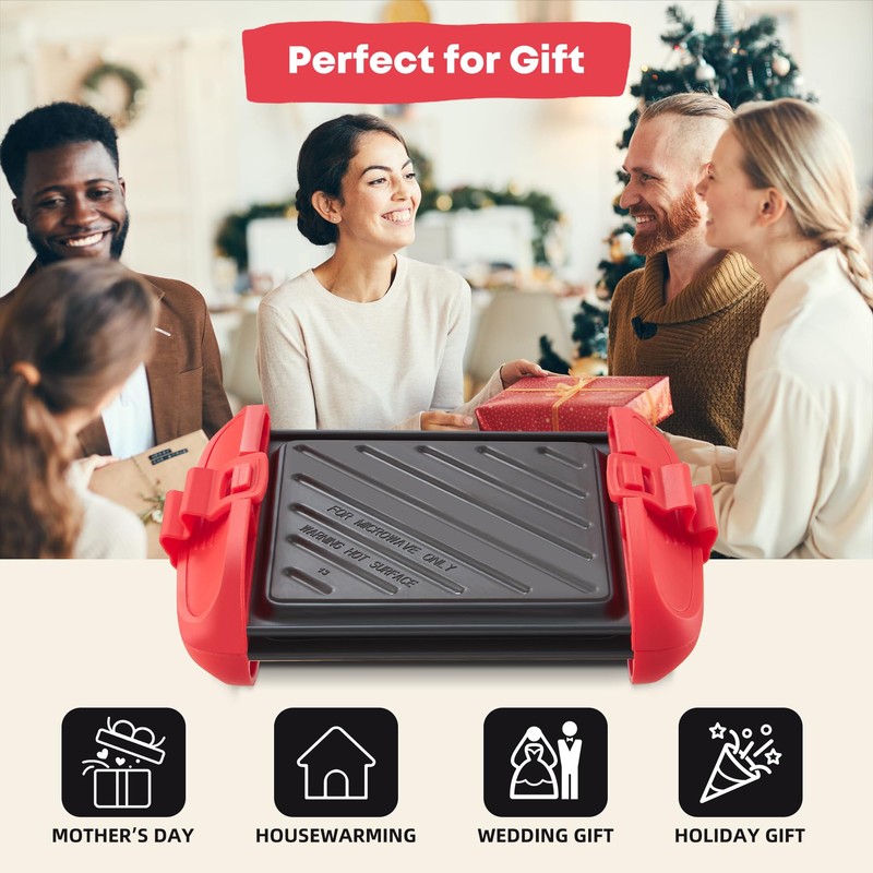 Mico Dingker Microwave Sandwich Maker, Microwave Toastie Maker, Snack Maker