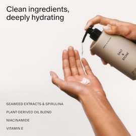 Salt & Stone Loción Corporal Para Mujer Y Hombre | Loción Corporal Perfumada De Uso Diario | Hidrata, Nutre Y Suaviza La Piel | Repara La Piel Seca | 