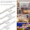 TYMXGHF transparent Strip Light Clips,Self Adhesive with Screws Mounting Holder,20Pcs