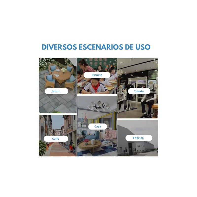 Clicklife Cámara de Seguridad Ojo de Pez Wi-Fi Panorámica 360