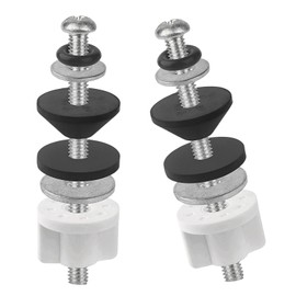 QDOCURO 2PCS 3 Inches Universal Toilet Seat Bolts Kit Compatible with TOTO/Kohler/Glacier Bay/American Standard,Stainless Steel Toilet Seat Screws Replacement, Easy to Install