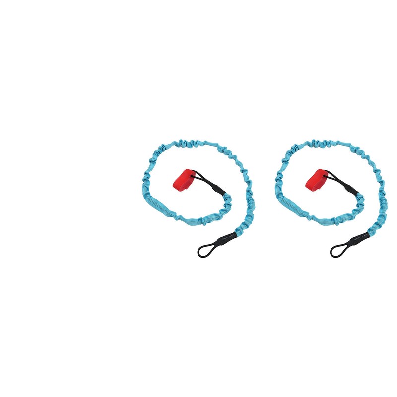 2Pcs Kayak Paddle Leash Nylon Rubber Corrosion Resistant Stretchable Anti