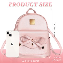 Mini Backpack for Women, Casual Cute Small Backpack Travel Shoulder Bags Daypack Children's Backpack for Girls Women Gifts, pink