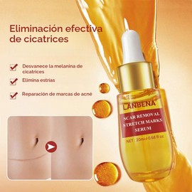 Lanbena Reparador de Cicatrices Serum promueve la activación dermica en la piel, hidrata