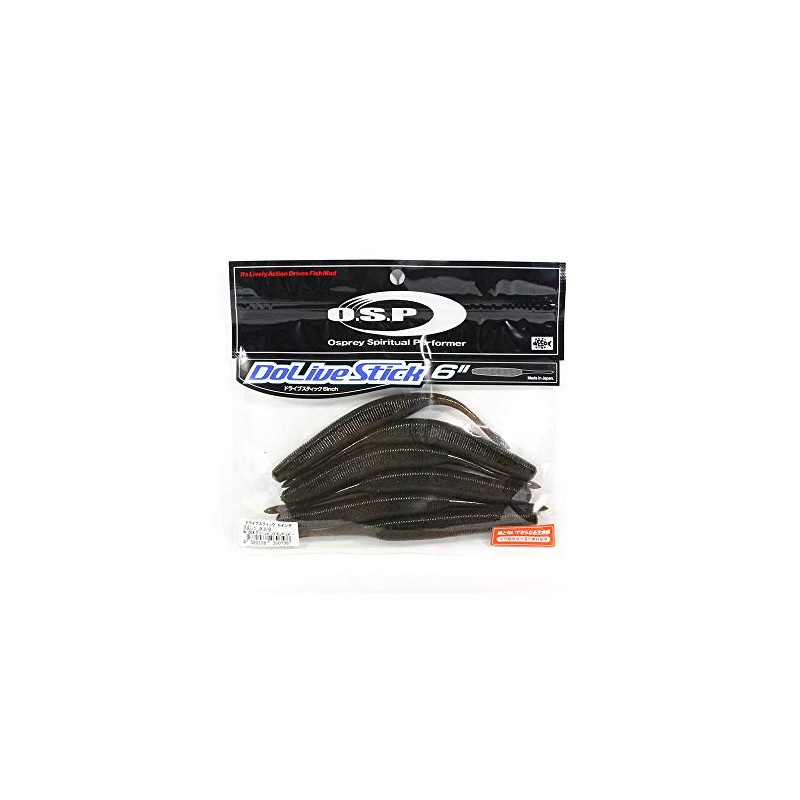 O.S.P DoLive Stick 6" W004 Green Pumpkin Pepper Lure