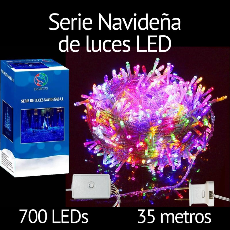 DOSYU Series de Luces Navideñas 700 LEDs Longitud de 35