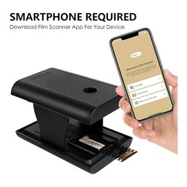 Atelierate Mobile Film and Slide Scanner, 35mm Slide and Negative Scanner with LED Backlight for OldFilm to JPG, Support Editing