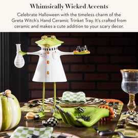 MACKENZIE-CHILDS Ceramic Trinket Tray, Unique Tray for Room Decor, Greta Witch’s Hand