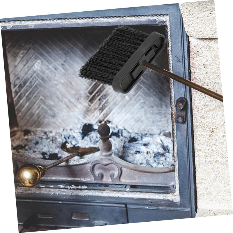 Mikinona Fireplace Brush Replacement Head Handheld Whisk Broom for Chimney