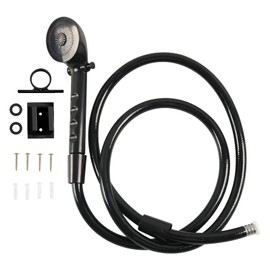 Eagles RV Shower Head with Hose - (Black,5Ft Hose) Non-Metallic Outdoor RV Shower Kits Replacement with Pause Function for RVs, Fifth Wheels, Motor Homes, Travel Trailers, Campers, Boats