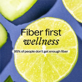 Belli Welli Fiber Supplement for Women & Men – Premium Daily Fiber Powder from Organic Acacia with Added Collagen, Electrolytes & Probiotics – No Bloat, Constipation & Gut Health Support (Cucumber)