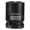 ZOYAKKI ZOYAKKI Shallow Impact Socket, SAE, 1/2 Inch Drive, 6