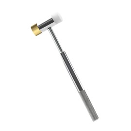 ａ aternee Jewelry Hammer,Hammer Tapping Block,Lightweight,Brass Faces Multipurpose Mallet Tool Flooring Mallet for Tile Jewelry Making