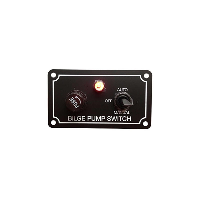 Pactrade Marine Boat Bilge Pump Switch Aluminum Plate 3 Way