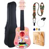 VixxNoxx 21 Inch Soprano Ukulele for Beginners Kids Adults &