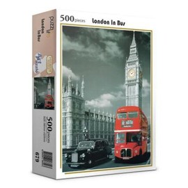 (Hottracks) 500-Piece London in Bus Jigsaw Puzzle PL679 / (핫트랙스)500피스 런던 인 버스 직소퍼즐 PL679