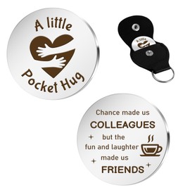 nuozodki gGifts for Colleagues - Coworker Leaving Gifts for Coworkers Women Female,Chance Made Us Colleagues, Going Away Work Bestie Farewell Gifts for Friends,Pocket Hug