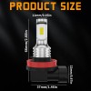 AUIMSOCO 6000K LED Headlight High Low Beam Fog Light Bulbs