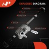 A-Premium Rear Drum Brake Wheel Cylinder Compatible with Honda Models